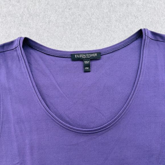 Eileen Fisher Petite Medium Tank Top Bundle Pink Purple Set of 2 - Picture 7 of 11